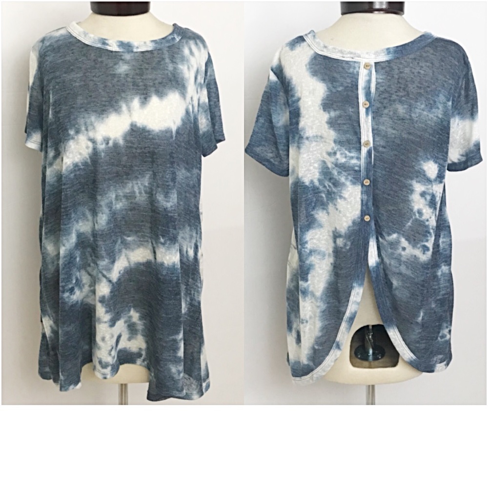 Tie Dye Relaxed Lightweight Tunic Top SMLXL - Picture 6 of 8
